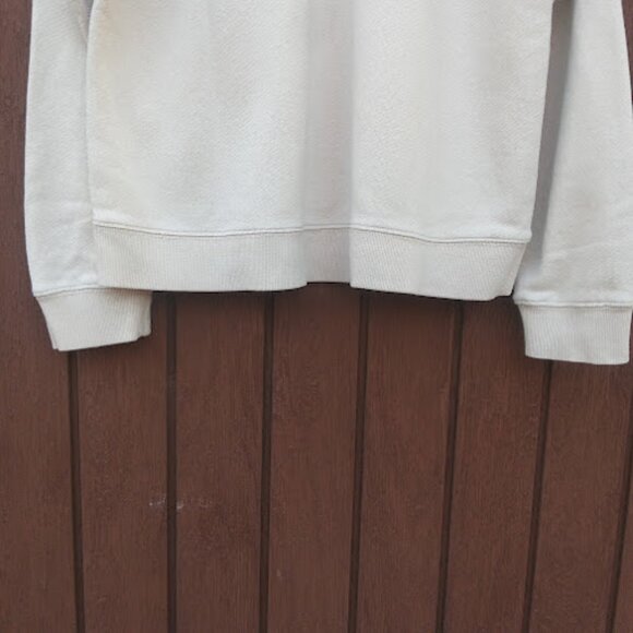 JENNI KAYNE | Saturday Sand Beige French Terry Pullover Raglan Sleeve Sweater M - Picture 11 of 16